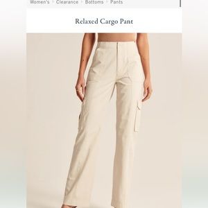 Abercrombie relaxed cargo pants in green size 25